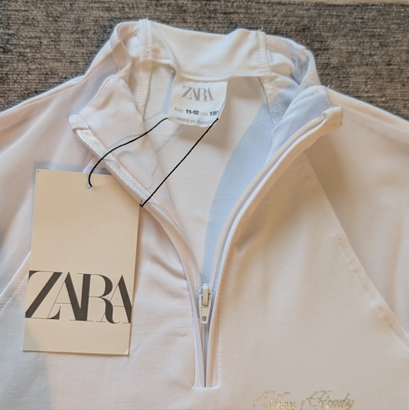 Zara Girls’ White Shirt Equestrian Horse Riding Size 11–12 Years NWT - Picture 4 of 12